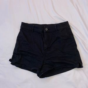 Black H&M jean fabric shorts